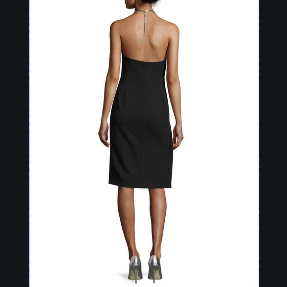 Auc Thierry Mugler Asymmetric Chain Halter Dress FR42 - Picture 5 of 15